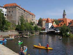 Český Krumlov no verão