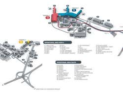Aeroporto de Praga, mapa