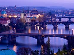 Pontes de Praga sobre o Moldava